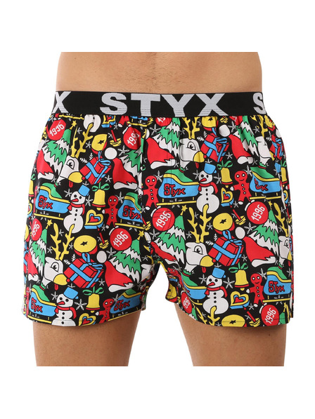 Styx Pánské trenky Styx art sportovní guma Vánoce