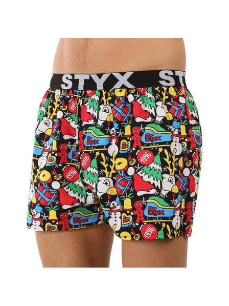 Styx Pánské trenky Styx art sportovní guma Vánoce