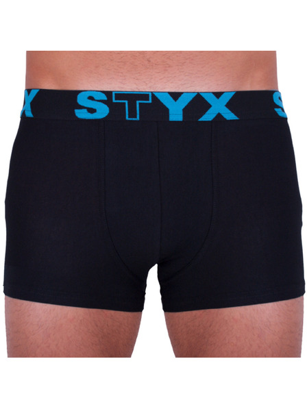 Styx Pánské boxerky Styx sportovní guma nadrozměr černé