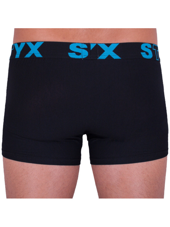 Styx Pánské boxerky Styx sportovní guma nadrozměr černé