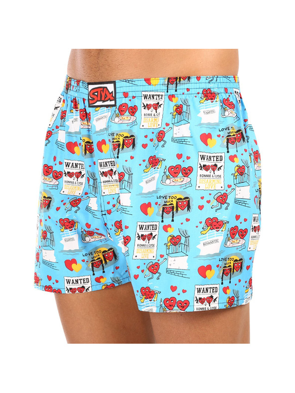 Styx Pánské trenky Styx art klasická guma Valentýn páry