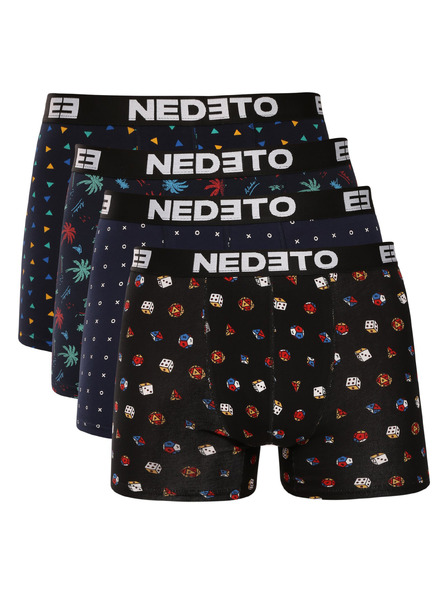 Nedeto Sada čtyř - pánské boxerky Nedeto vícebarevné