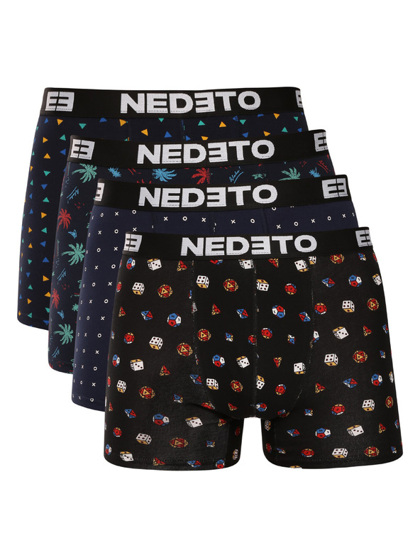 Nedeto Sada čtyř - pánské boxerky Nedeto vícebarevné