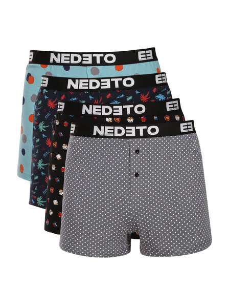 Nedeto Sada čtyř - pánské trenky Nedeto vícebarevné