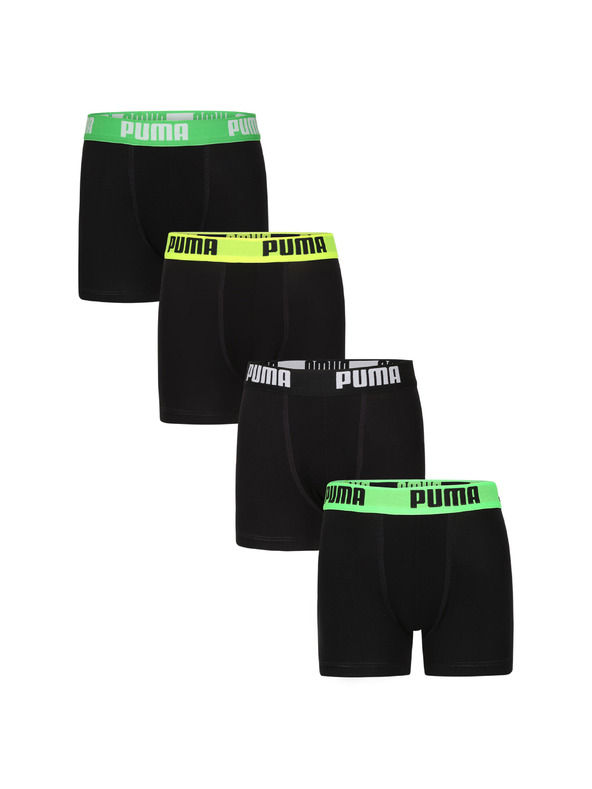 Puma Sada čtyř - chlapecké boxerky Puma černé