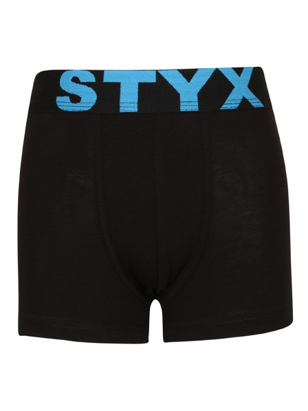 Styx Dětské boxerky Styx sportovní guma černé