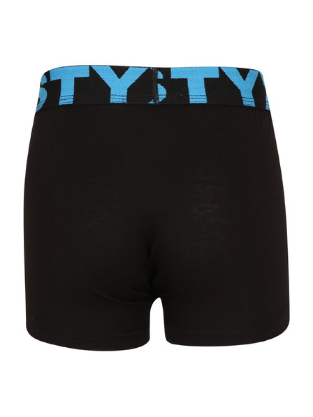 Styx Dětské boxerky Styx sportovní guma černé