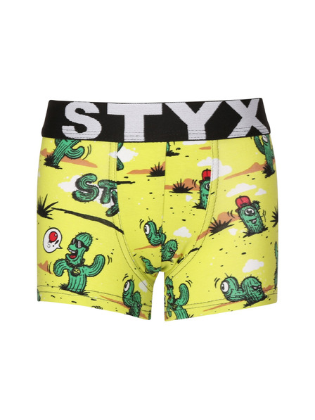Styx Dětské boxerky Styx art sportovní guma kaktusy