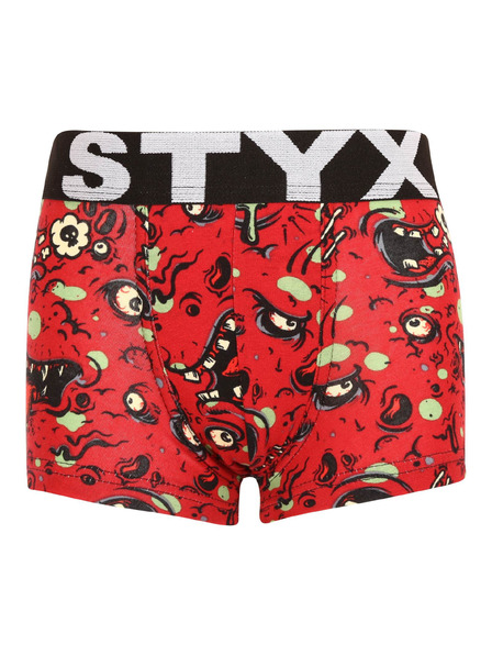 Styx Dětské boxerky Styx art sportovní guma zombie