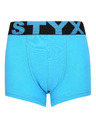 Styx Dětské boxerky Styx sportovní guma světle modré