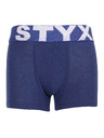 Styx Dětské boxerky Styx sportovní guma tmavě modré