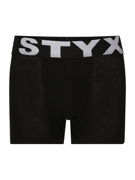 Styx Dětské boxerky Styx sportovní guma černé