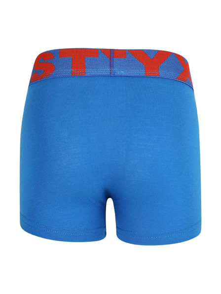 Styx Dětské boxerky Styx sportovní guma modré