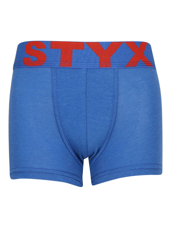 Styx Dětské boxerky Styx sportovní guma modré