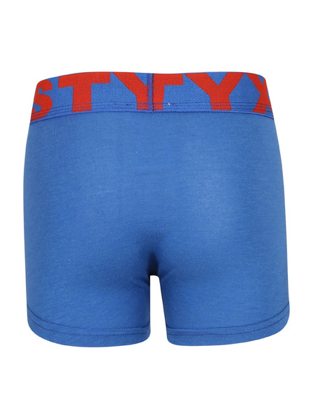 Styx Dětské boxerky Styx sportovní guma modré