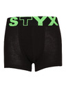Styx Dětské boxerky Styx sportovní guma černé