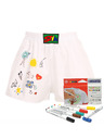Styx Dětské trenky Styx klasická guma bílé + fixy na textil