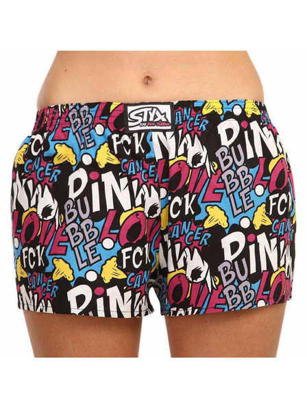 Styx Dámské trenky Styx art klasická guma Pink Bubble