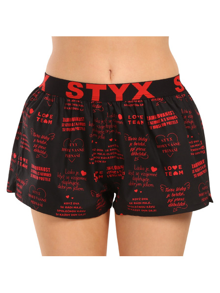 Styx Dámské trenky Styx art sportovní guma Valentýn texty