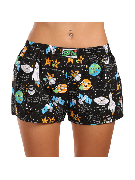 Styx Dámské trenky Styx art klasická guma vesmír