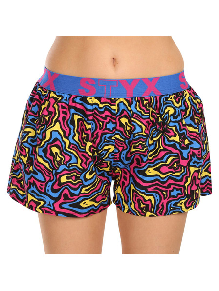 Styx Sada tří - dámské trenky Styx art sportovní guma vícebarevné