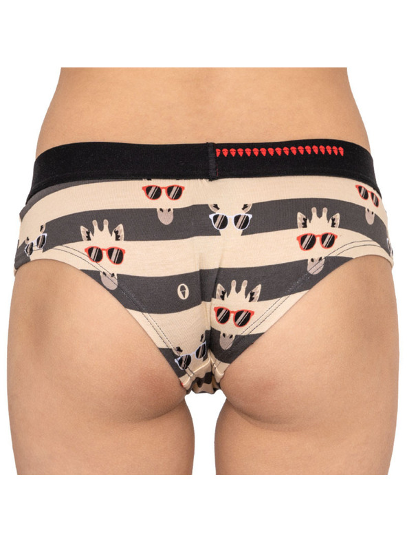 69slam Dámské kalhotky 69SLAM boxer bamboo giraffe stripes