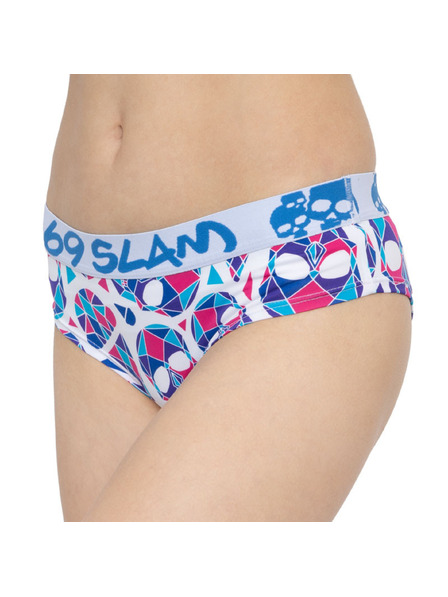 69slam Dámské kalhotky 69SLAM boxer skullmond white
