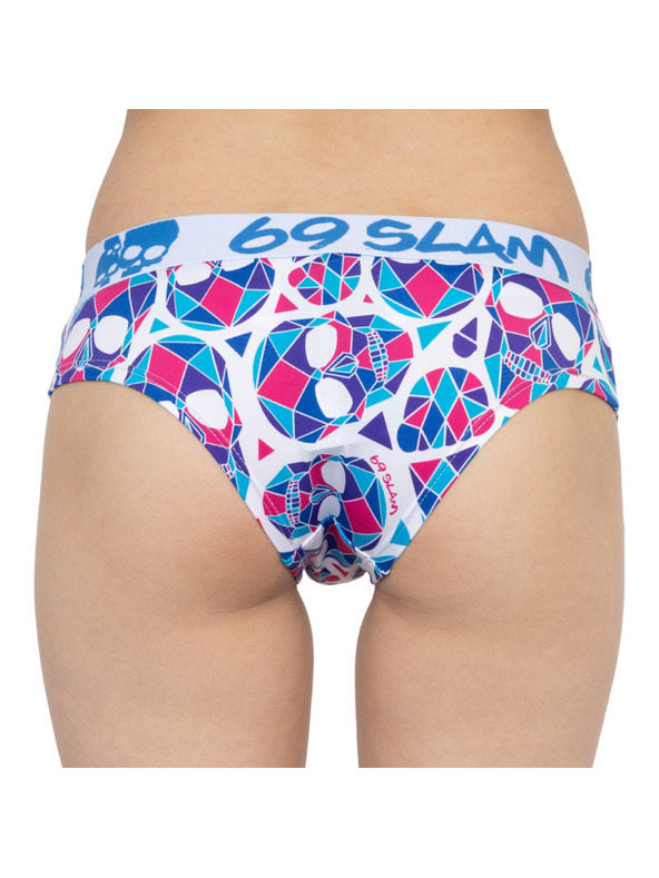 69slam Dámské kalhotky 69SLAM boxer skullmond white