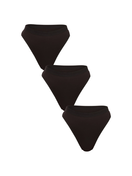 Benysøn Sada tří - dámská tanga Benysøn černá (7204/black)