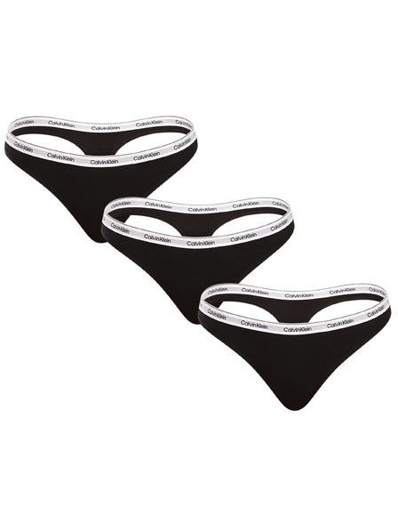 Calvin Klein Sada tří - dámská tanga Calvin Klein černé