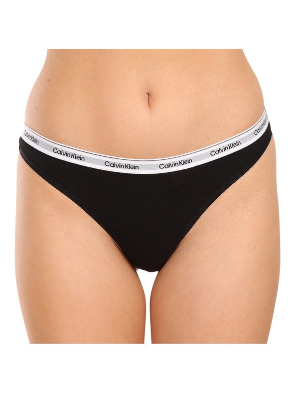 Calvin Klein Sada tří - dámská tanga Calvin Klein černé