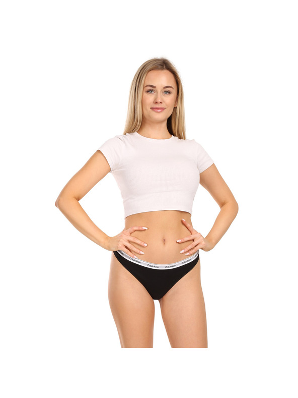 Calvin Klein Sada tří - dámská tanga Calvin Klein černé