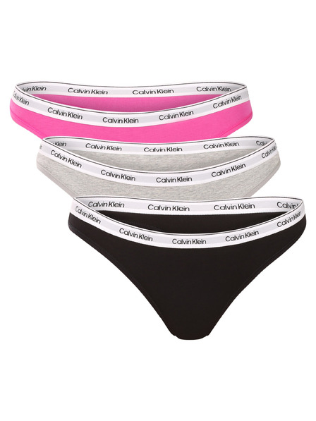 Calvin Klein Sada tří - dámská tanga Calvin Klein vícebarevná