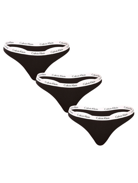 Calvin Klein Sada tří - dámská tanga Calvin Klein černá