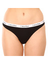 Calvin Klein Sada tří - dámská tanga Calvin Klein černá