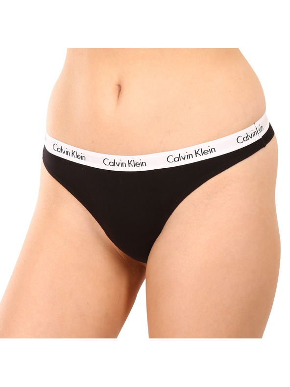 Calvin Klein Sada tří - dámská tanga Calvin Klein černá