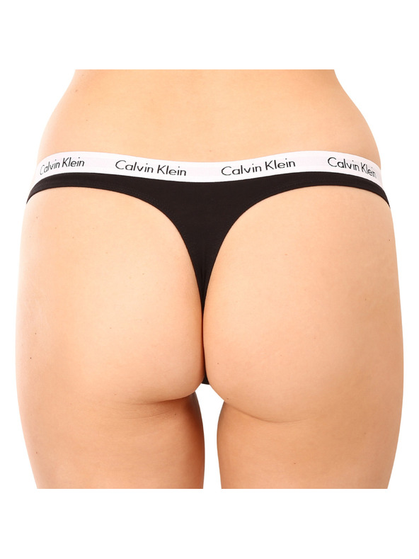 Calvin Klein Sada tří - dámská tanga Calvin Klein černá