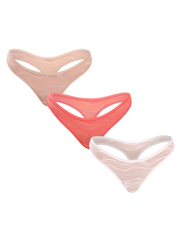 Calvin Klein Sada tří - dámská tanga Calvin Klein vícebarevná