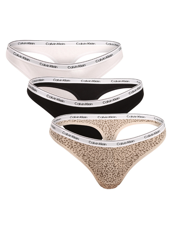 Calvin Klein Sada tří - dámská tanga Calvin Klein vícebarevná