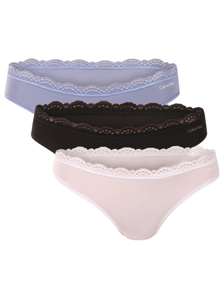 Calvin Klein Sada tří - dámská tanga Calvin Klein vícebarevná