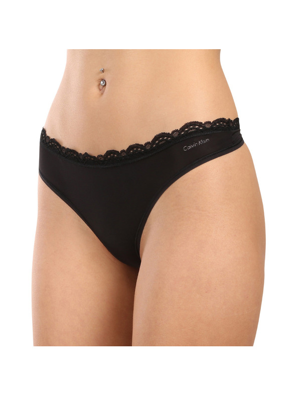 Calvin Klein Sada tří - dámská tanga Calvin Klein černá