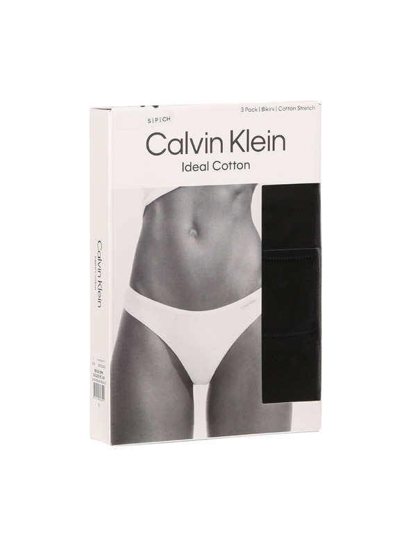 Calvin Klein Sada tří - dámské kalhotky Calvin Klein černé