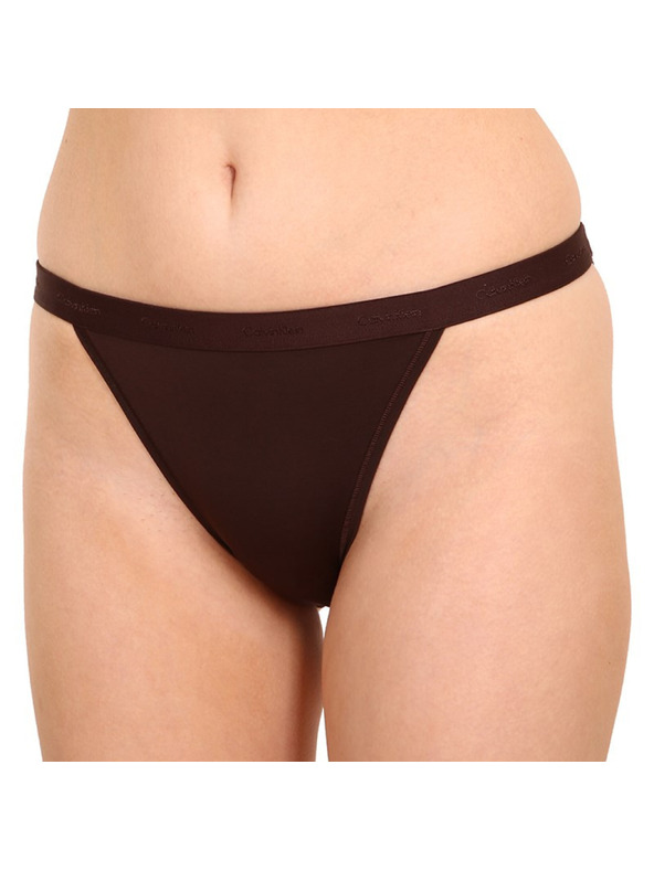 Calvin Klein Dámské kalhotky Calvin Klein tmavě hnědé