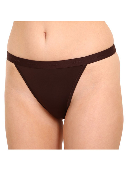 Calvin Klein Dámské kalhotky Calvin Klein tmavě hnědé