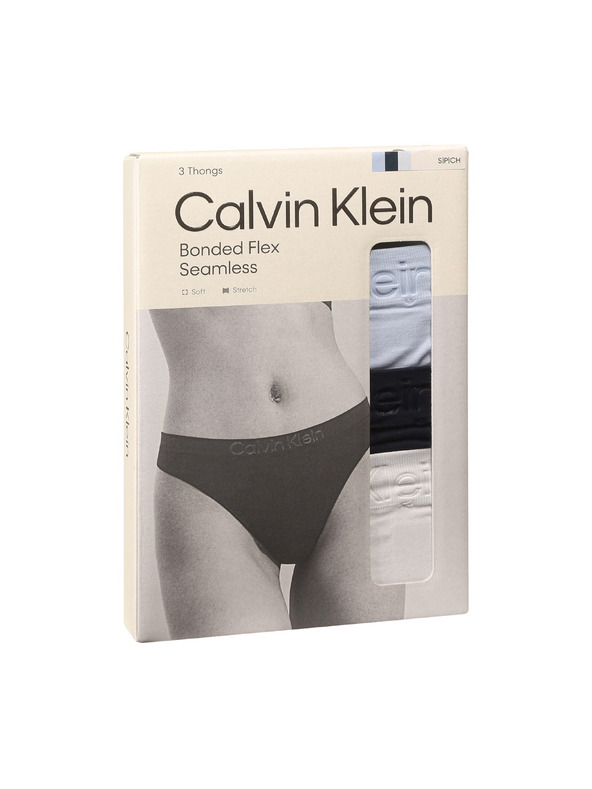 Calvin Klein Sada tří - dámská tanga Calvin Klein vícebarevné