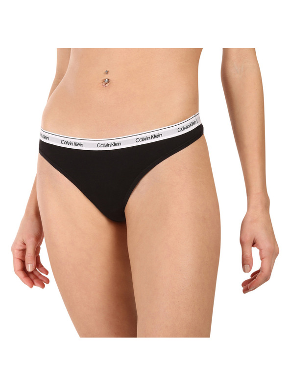 Calvin Klein Sada pěti - dámská tanga Calvin Klein černá