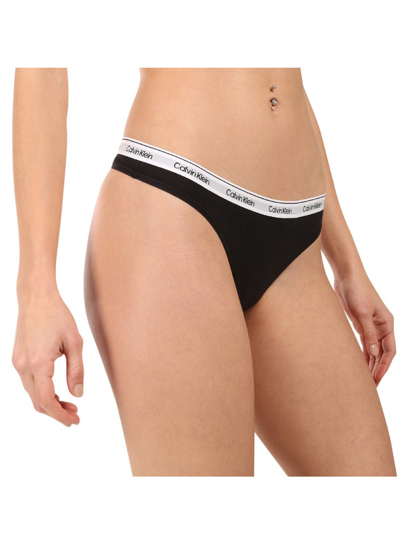 Calvin Klein Sada pěti - dámská tanga Calvin Klein černá