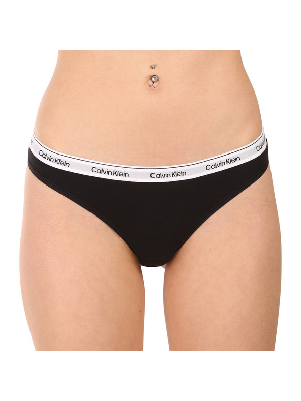 Calvin Klein Sada pěti - dámská tanga Calvin Klein černá