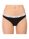 Calvin Klein Sada pěti - dámská tanga Calvin Klein černá