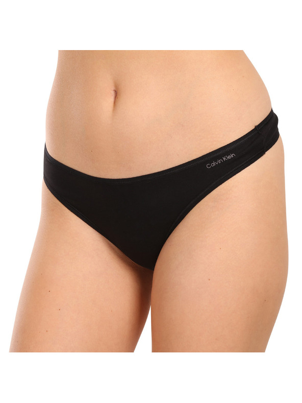 Calvin Klein Sada tří - dámská tanga Calvin Klein černá